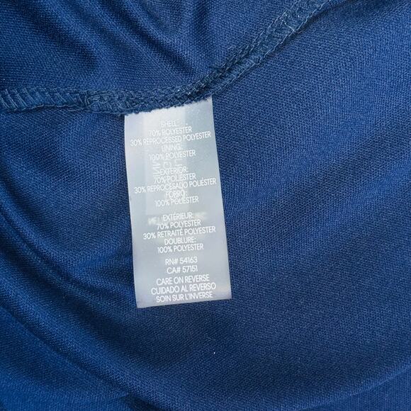 Calvin Klein Navy Floral Chiffon Fit & Flare Dress 2P - Picture 6 of 6